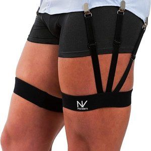 NV Holders S-Holder Shirt Stays Shirt Holder Black Size Men's Large